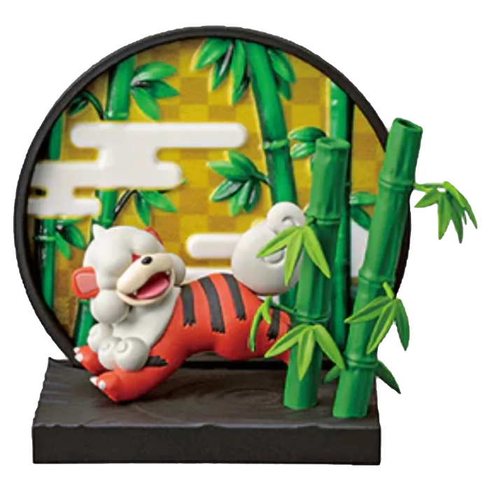 Re-Ment Japanese Window - Growlithe di Hisui