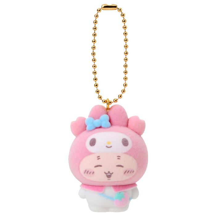 Sanrio x Chiikawa - Keychain Flocked - Furuhonya