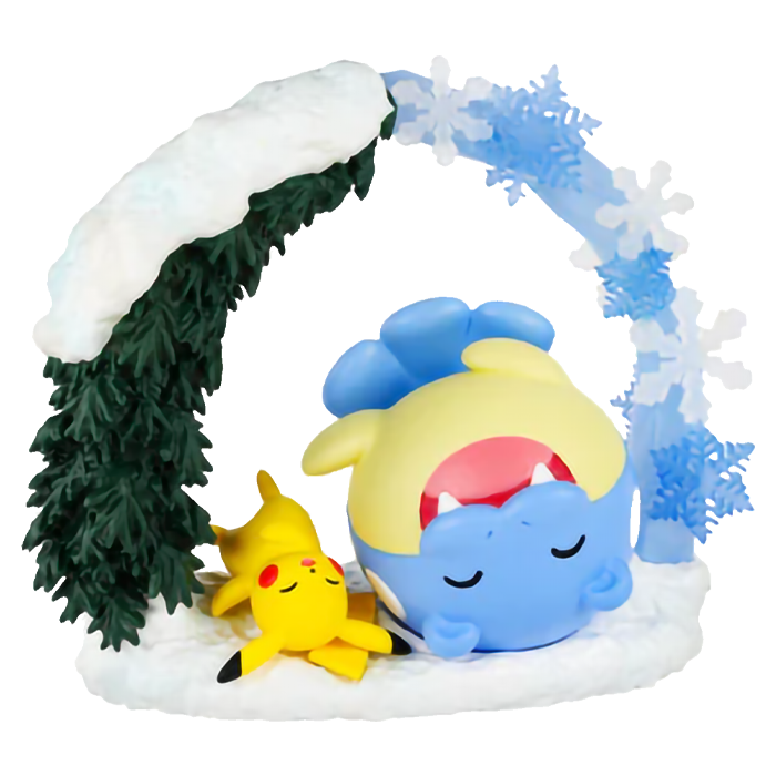Re-Ment Circular Diorama - Pikachu & Spheal