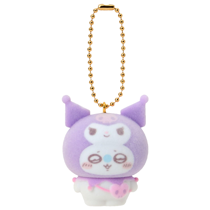 Sanrio x Chiikawa - Keychain Flocked - Momonga