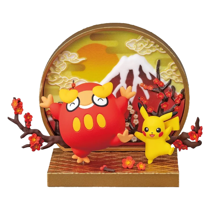 Re-Ment Japanese Window - Pikachu & Darumaka