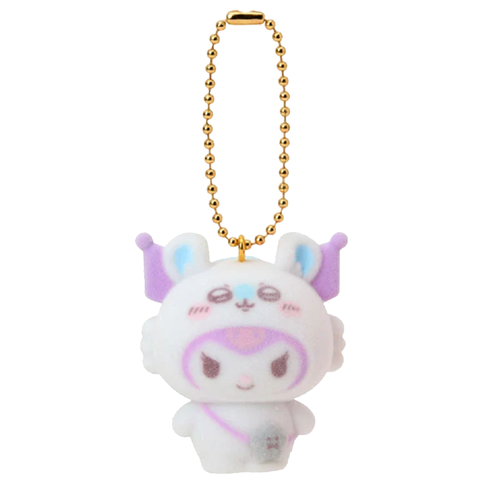 Sanrio x Chiikawa - Keychain Flocked - Kuromi