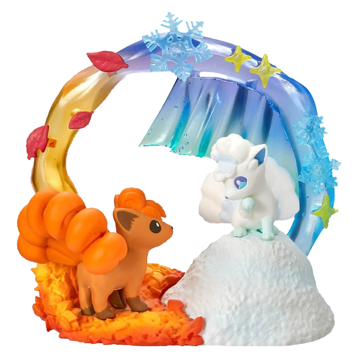Re-Ment Circular Diorama 2 - Vulpix & Vulpix di Alola