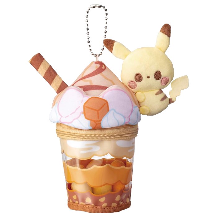 TAKARA TOMY - Pokémon PokePiece Peluche - Pikachu Caramel